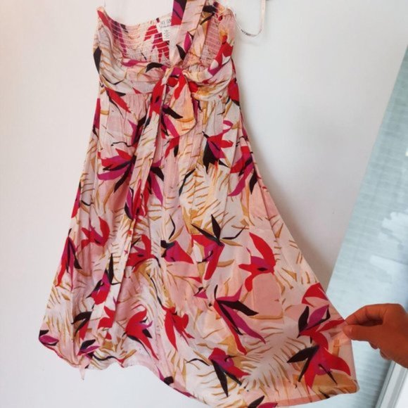 NWOT Billabong One Shoulder Mini Dress Tied Right - Picture 3 of 5